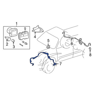 Toyota OE - Rear Right ABS Wheel Speed Sensor