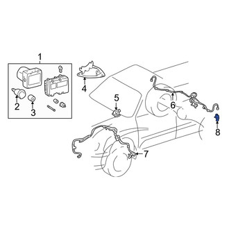 Toyota OE - Rear Right ABS Wheel Speed Sensor