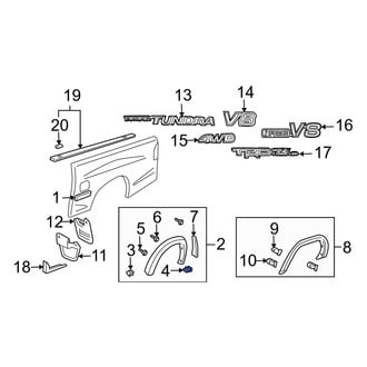 Toyota OE - Wheel Arch Flare Nut