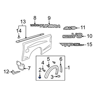 Toyota OE - Fender Flare Clip