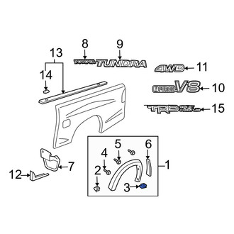 Toyota OE - Wheel Arch Flare Nut