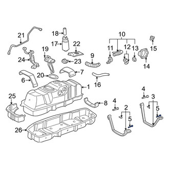 Toyota OE - Left Fuel Tank Strap Pin