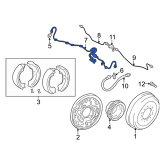 Toyota OE - Rear ABS Wheel Speed Sensor Wiring Harness