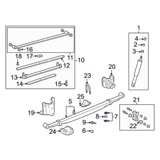 Toyota OE - Outer Suspension Shock Absorber Mount Washer
