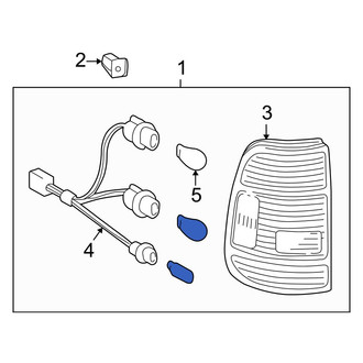 Toyota OE - Rear Left Tail Light Assembly