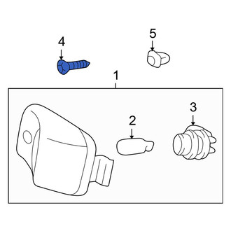 Toyota OE - License Plate Light Assembly Screw