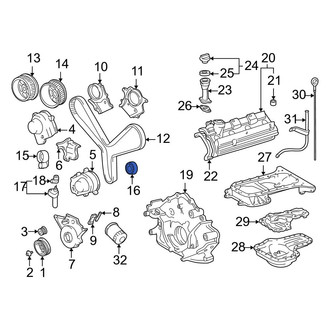Toyota OE - Engine Timing Belt Tensioner Pulley