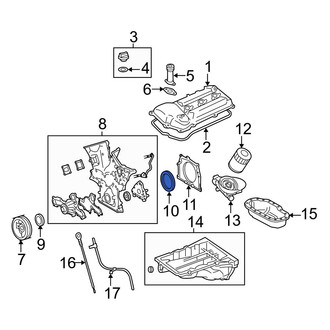 Toyota OE - Rear Engine Crankshaft Seal