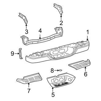 Toyota OE - Rear Bumper - Bumper & Components
