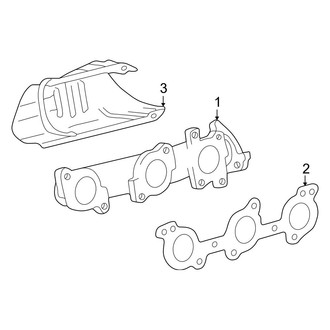 Toyota OE - Exhaust System - Manifold (Federal Emissions), (3.4L)
