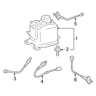 Toyota OE - Emission System - Emission Components (4.7L)