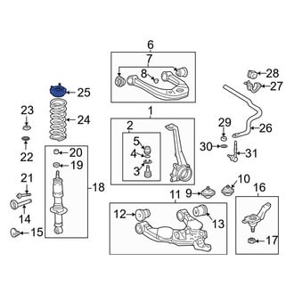 Toyota OE - Front Suspension Shock Absorber Mount