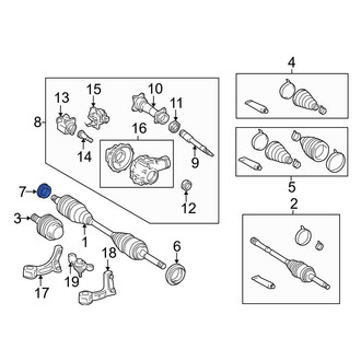 Toyota OE - Front CV Joint Oil Seal Dust Shield