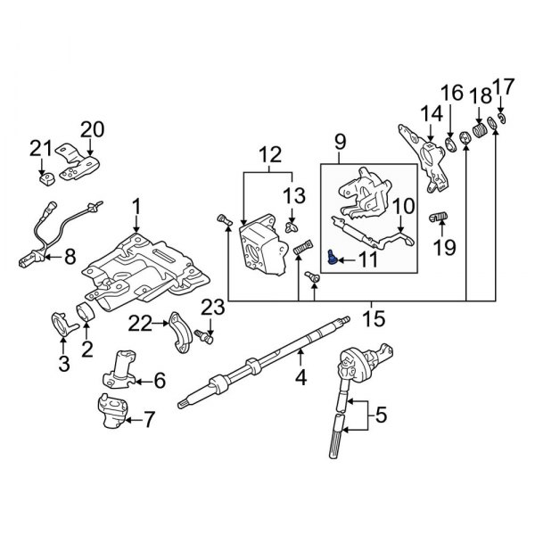 Steering Column Tilt Adjuster Bolt