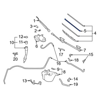 Toyota OE - Front Right Wiper Blade Refill