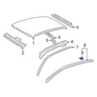Toyota OE - Rear Lower Door Seal Clip