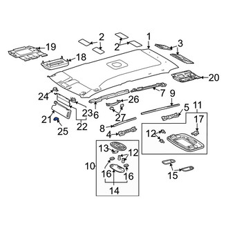 Toyota OE - Right Sun Visor Cover