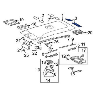 Toyota OE - Left Headliner Insulator