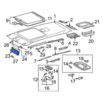 Toyota OE - Right Sun Visor
