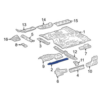 Toyota OE - Center Floor Pan Reinforcement