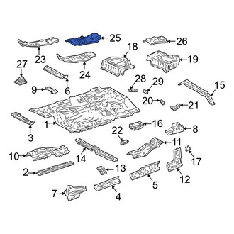 Toyota OE - Center Floor Pan Heat Shield