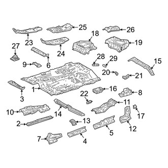 Toyota OE - Cab - Floor (Access Cab)