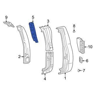 Toyota OE - Left Inner Body B-Pillar Reinforcement