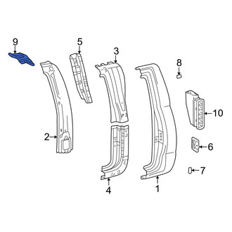 Toyota OE - Left Body B-Pillar Extension