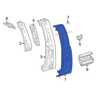 Toyota OE - Left Outer Body B-Pillar