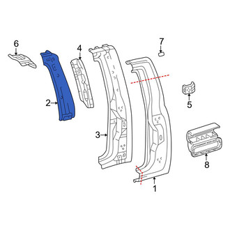 Toyota OE - Left Inner Body B-Pillar
