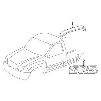 Toyota OE - Cab - Exterior Trim (Canada Only), (Regular Cab)