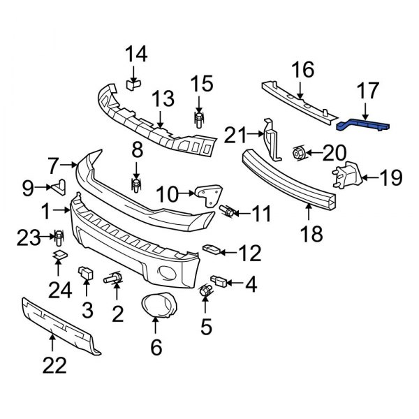 Bumper Face Bar Bracket