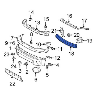 Toyota OE - Front Bumper Impact Bar