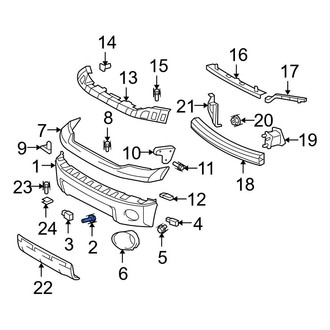 Toyota OE - Front Bumper Face Bar Bolt