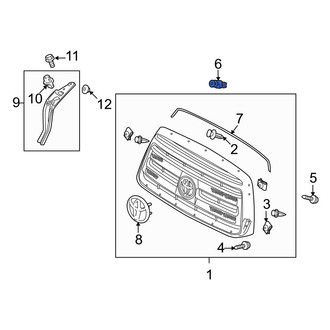 Toyota OE - Grille Retainer