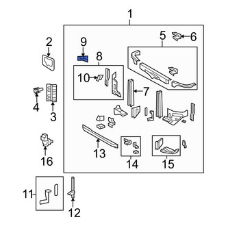 Toyota OE - Right Fender Bracket