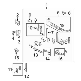 Toyota OE - Radiator Support