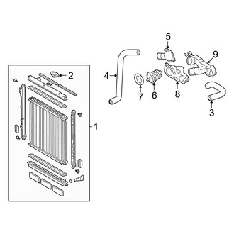 Toyota OE - Cooling - Radiator & Components (4.7L)