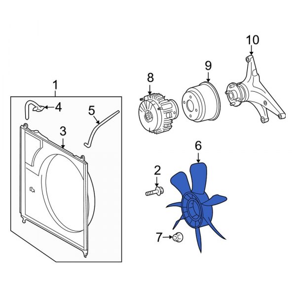 Engine Cooling Fan Clutch Blade