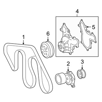 Toyota OE - Cooling - Belts & Pulleys (Base / Limited / Platinum 5.7L)
