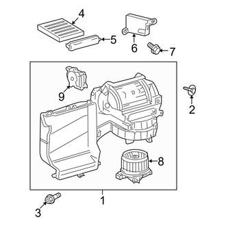 Toyota OE - Air Conditioner & Heater - Heater Components