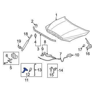 Toyota OE - Front Hood Latch
