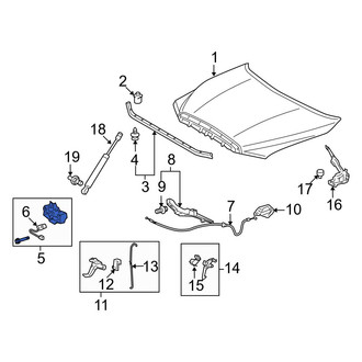 Toyota OE - Front Hood Latch