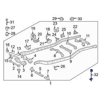 Toyota OE - Rear Spare Tire Carrier