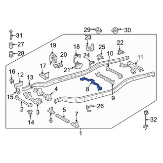 Toyota OE - Center Front Frame Crossmember