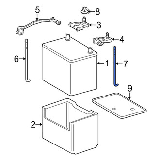 Toyota OE - Front Battery Hold Down Stud