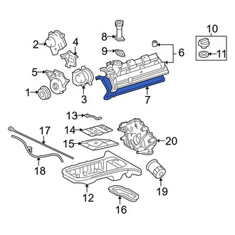 Toyota OE - Left Engine Valve Cover Gasket