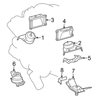 Toyota OE - Engine & Transmission Mounting (5.7L)