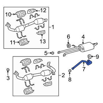 Toyota OE - Exhaust Tail Pipe