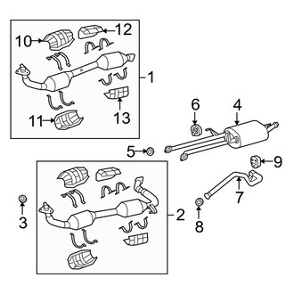 Toyota OE - Exhaust System - Exhaust Components (4.6L)